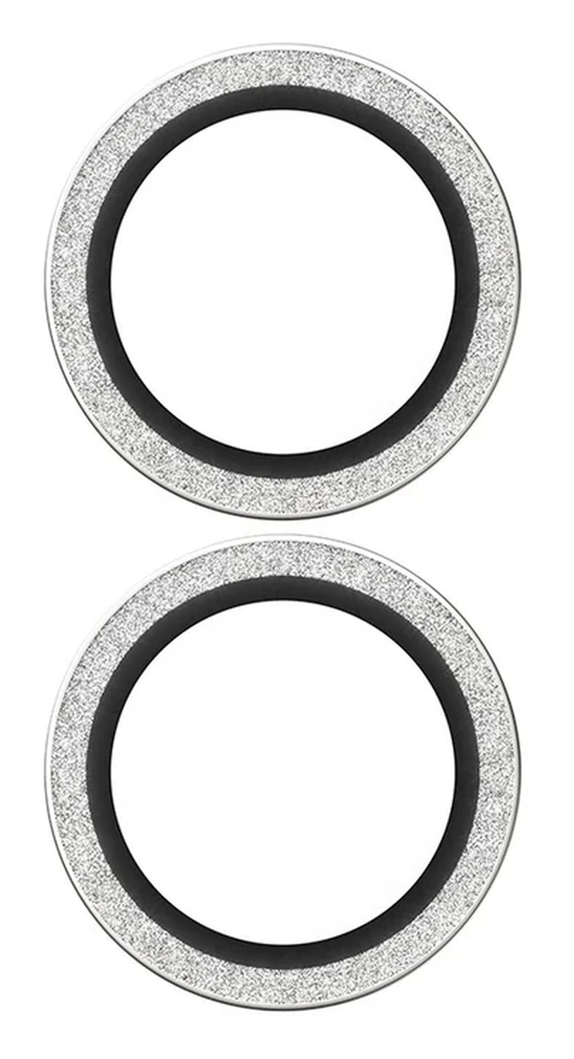 PanzerGlass Hoops Rings iPhone 17 Camera Lens Protector Glas Glitter Zilver afbeelding 3