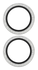 PanzerGlass Hoops Rings iPhone 17 Camera Lens Protector Glas Glitter Zilver afbeelding 3