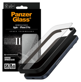 PanzerGlass Ceramic Ultra-Wide Fit iPhone 17 Pro Screen Protector