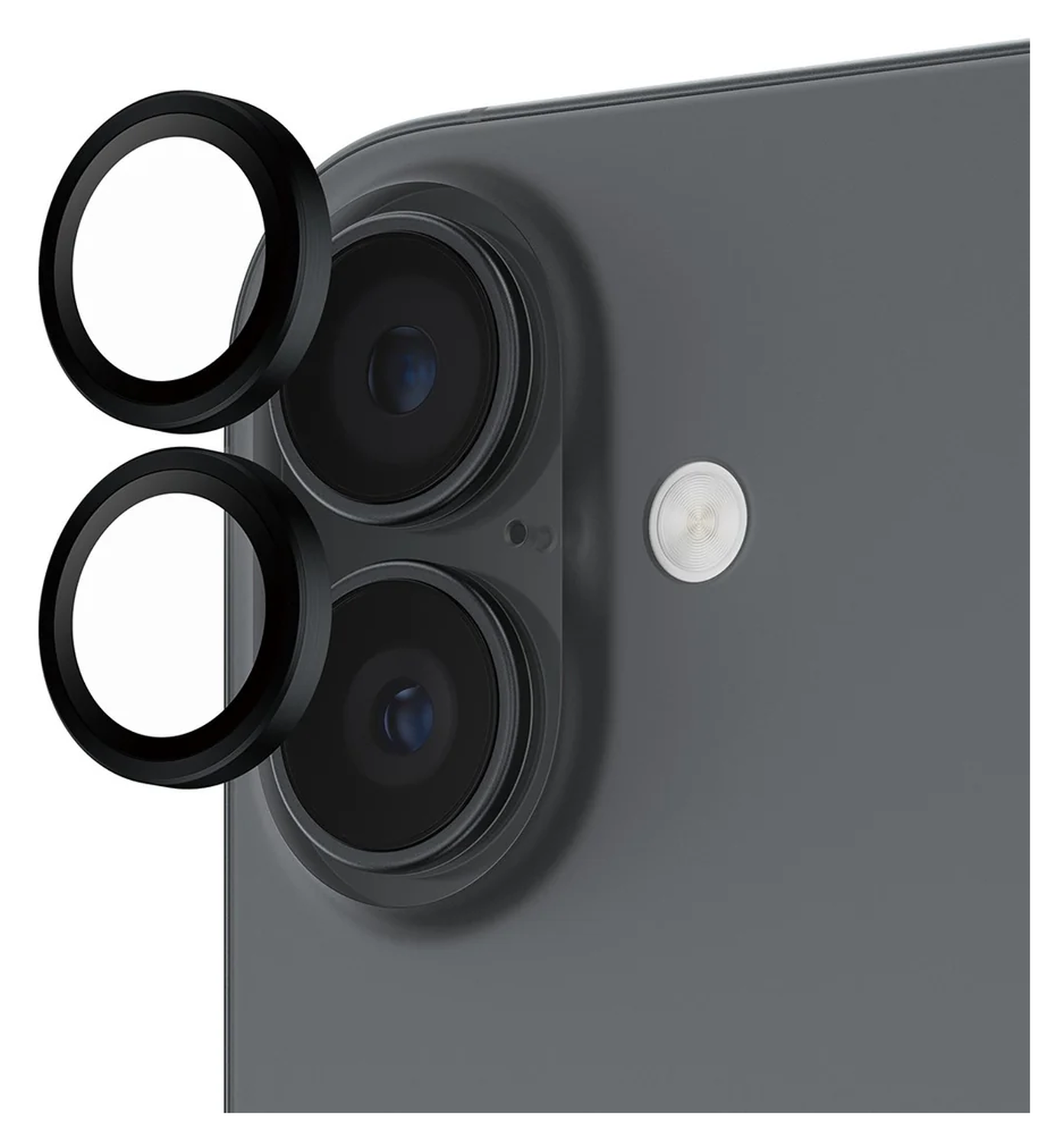 PanzerGlass Hoops Rings iPhone 17 Camera Lens Protector Glas Zwart afbeelding 2
