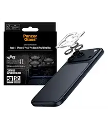 PanzerGlass Hoops Ceramic iPhone 17 Pro / Pro Max Camera Lens Protector Glas afbeelding