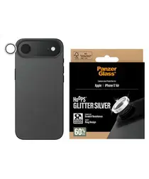PanzerGlass Hoops Rings iPhone Air Camera Lens Protector Glas Glitter Zilver afbeelding