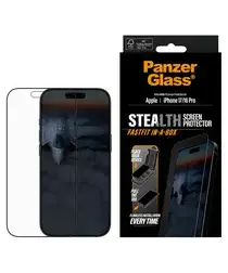 PanzerGlass Stealth iPhone 17/16 Pro Screen Protector Tempered Glass afbeelding