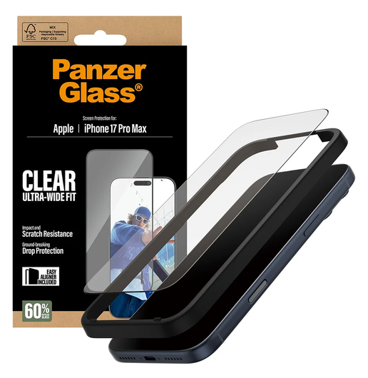 PanzerGlass Ultra-Wide iPhone 17 Pro Max Screen Protector Tempered Glass afbeelding 2