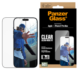 PanzerGlass Ultra-Wide iPhone 17 Pro Max Screen Protector Tempered Glass