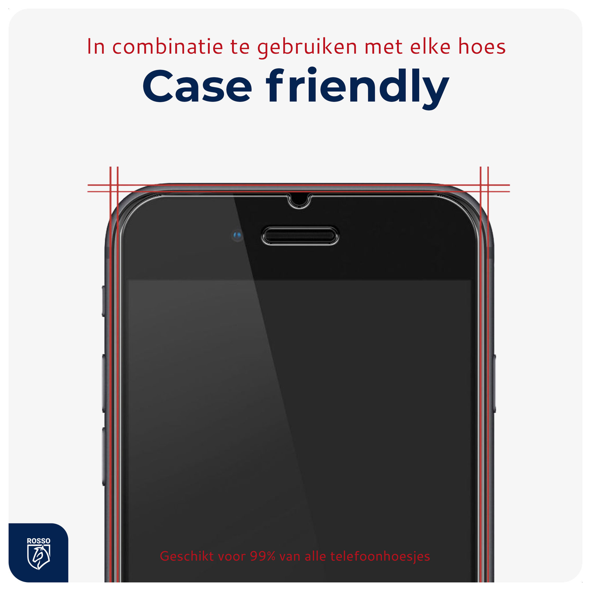 Rosso iPhone SE / 5 / 5S Tempered Glass met Installatietray (2-Pack) afbeelding 4