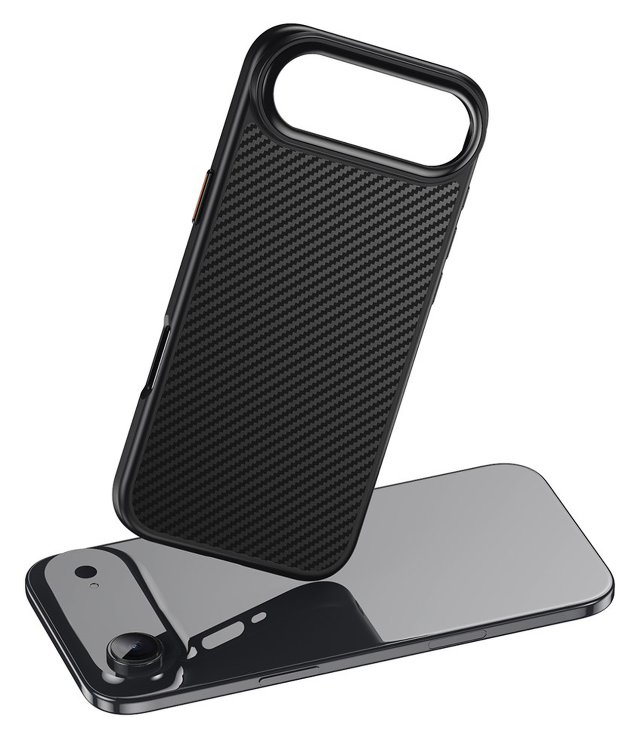 Apple iPhone Air Hoesje MagSafe Back Cover Carbon Fiber Zwart afbeelding 8