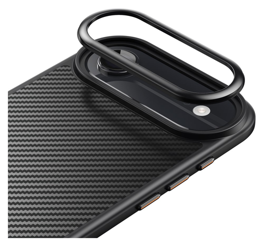 Apple iPhone Air Hoesje MagSafe Back Cover Carbon Fiber Zwart afbeelding 7
