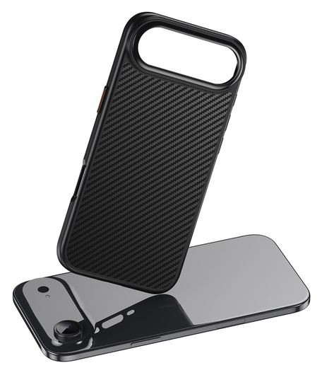 Apple iPhone Air Hoesje MagSafe Back Cover Carbon Fiber Zwart afbeelding 8