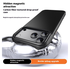 Apple iPhone 17 Pro Hoesje MagSafe Back Cover Carbon Fiber Zwart afbeelding 6