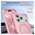 Apple iPhone 17 Pro Hoesje MagSafe Back Cover met Kickstand Roze afbeelding 5
