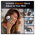 Apple iPhone 17 Pro Hoesje MagSafe Back Cover met Kickstand Zwart afbeelding 6