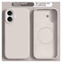 Apple iPhone 17 Hoesje MagSafe Siliconen Back Cover Dun Beige afbeelding 2