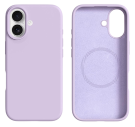 Apple iPhone 17 Hoesje MagSafe Siliconen Back Cover Dun Paars