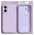 Apple iPhone 17 Hoesje MagSafe Siliconen Back Cover Dun Paars afbeelding 2