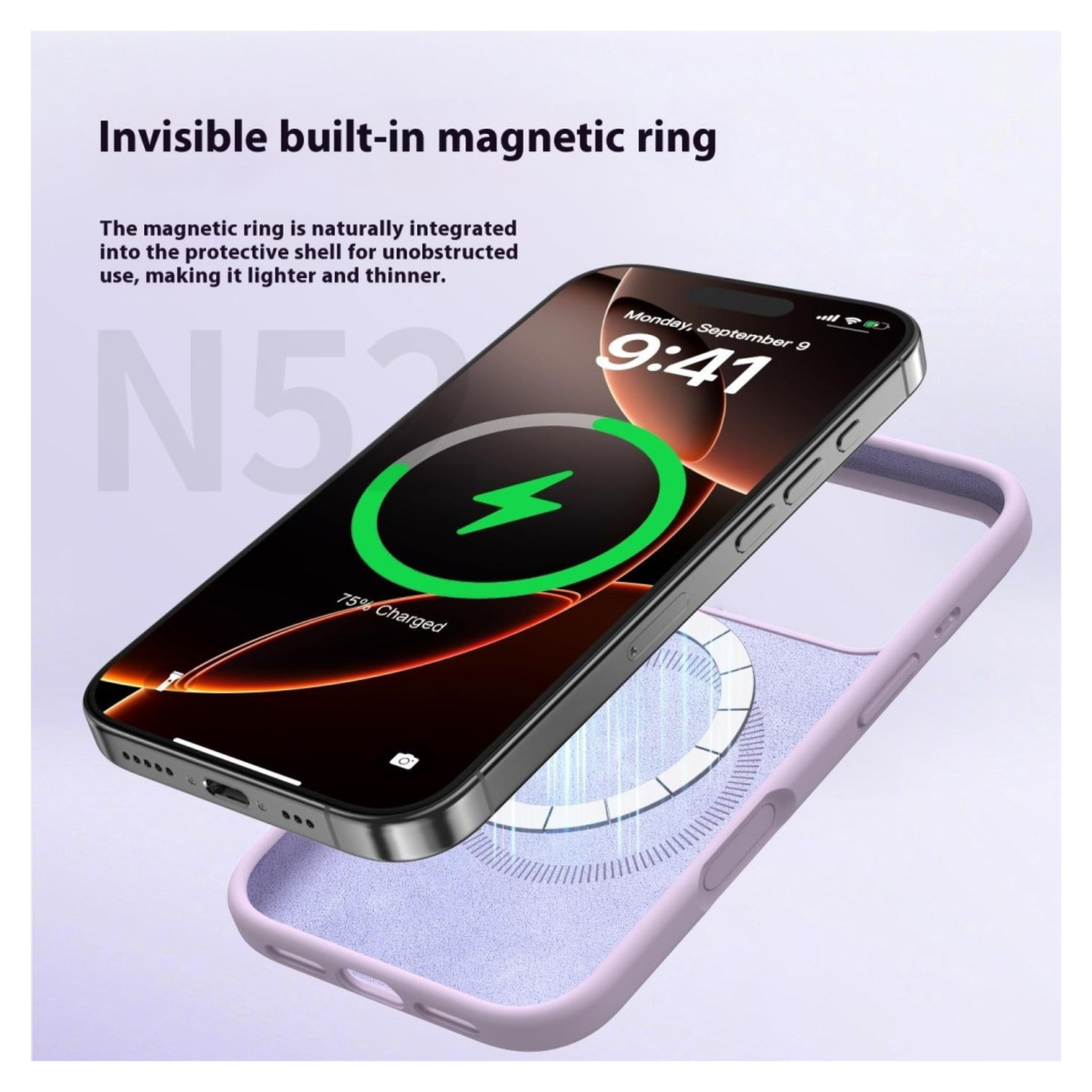 Apple iPhone 17 Pro Hoesje MagSafe Siliconen Back Cover Dun Zwart afbeelding 3