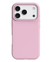 Apple iPhone 17 Pro Hoesje MagSafe Siliconen Back Cover Dun Roze afbeelding