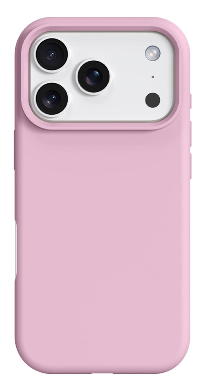 Apple iPhone 17 Pro Hoesje MagSafe Siliconen Back Cover Dun Roze afbeelding 1