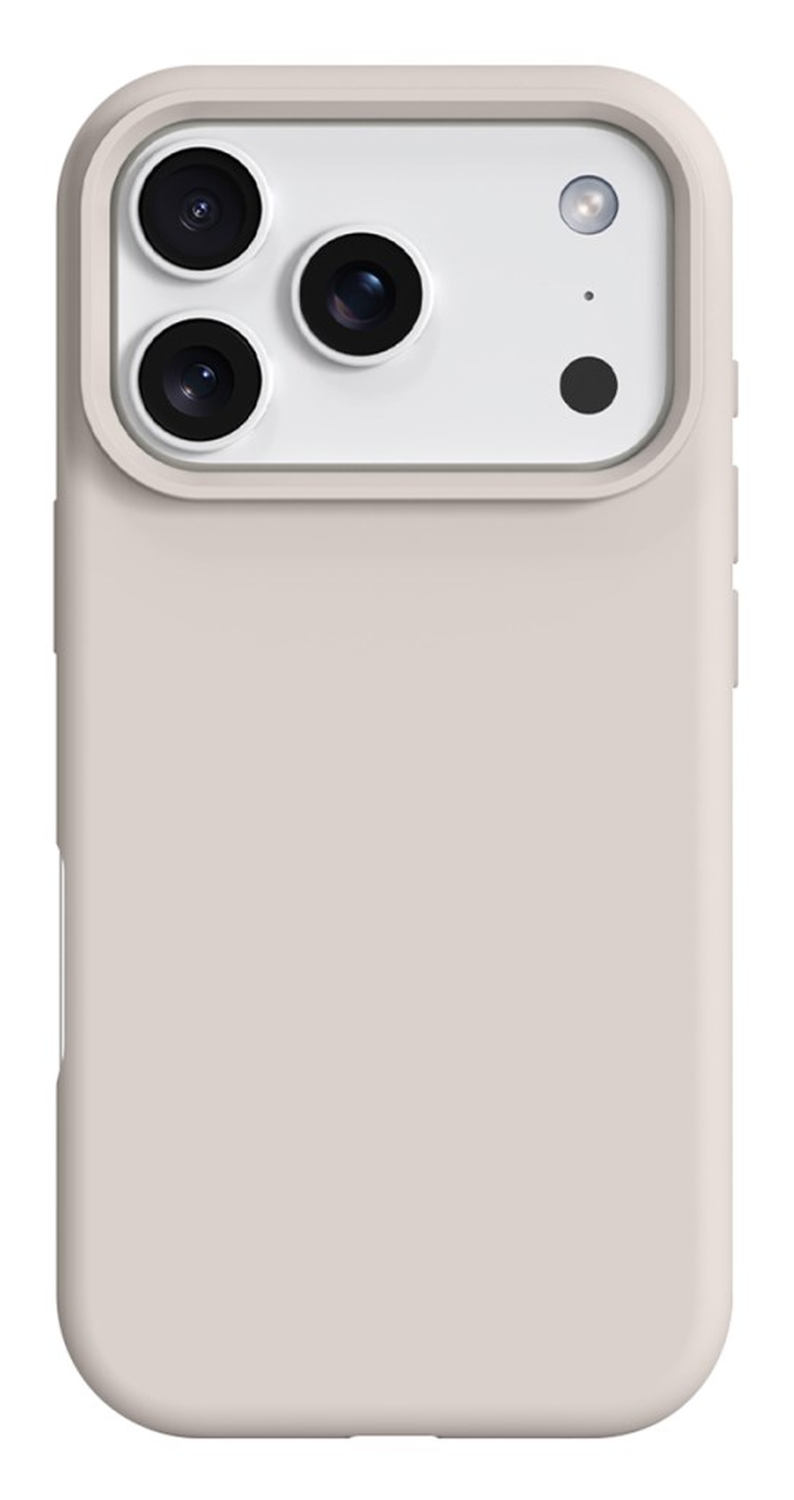 Apple iPhone 17 Pro Max Hoesje MagSafe Siliconen Back Cover Dun Beige afbeelding 1