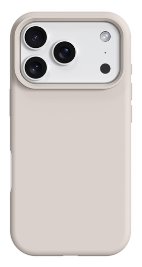 Apple iPhone 17 Pro Max Hoesje MagSafe Siliconen Back Cover Dun Beige afbeelding 1