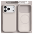 Apple iPhone 17 Pro Max Hoesje MagSafe Siliconen Back Cover Dun Beige afbeelding 2