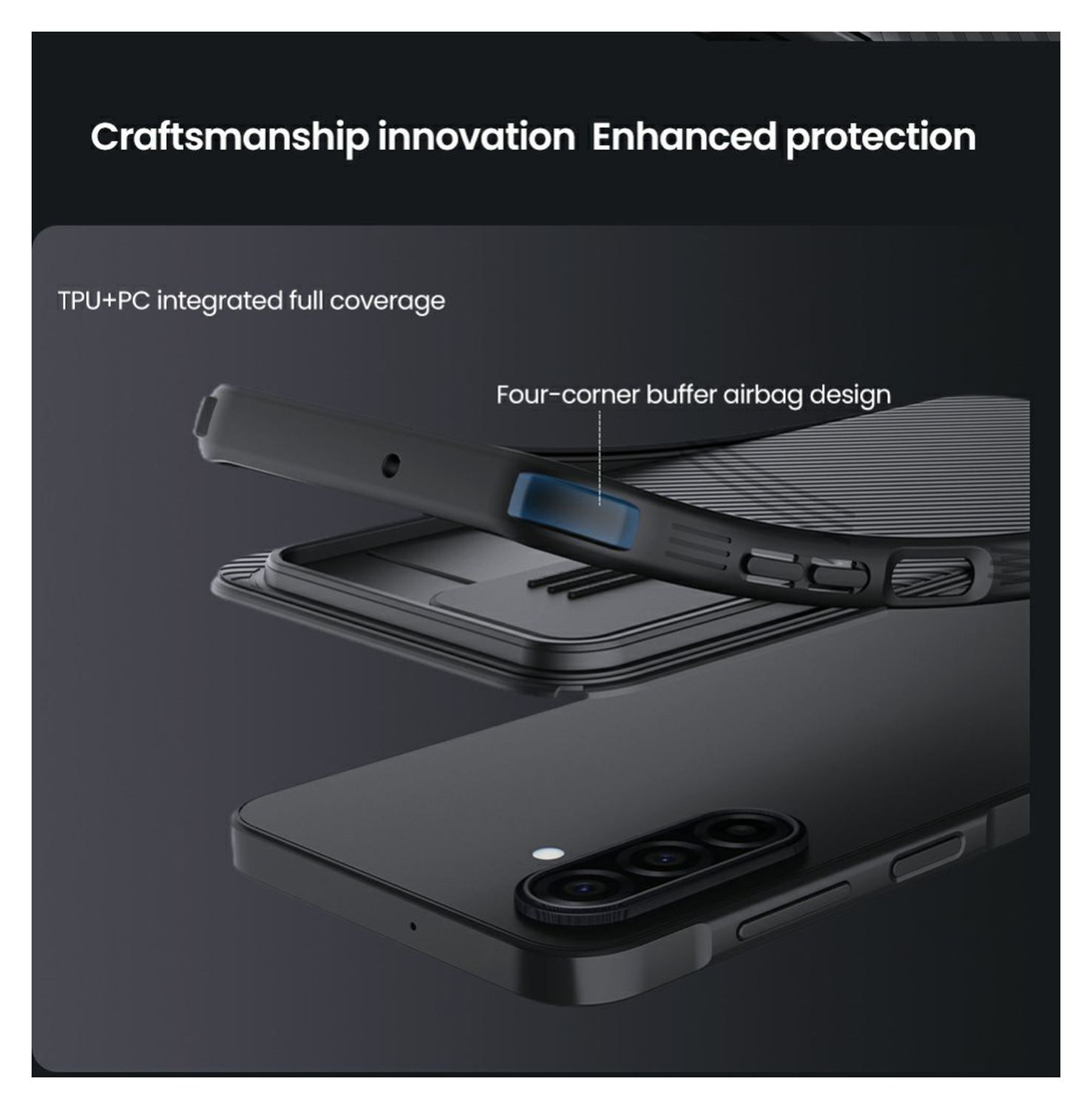 Nillkin CamShield MagSafe Samsung Galaxy A17 Hoesje Camera Slider Zwart afbeelding 13