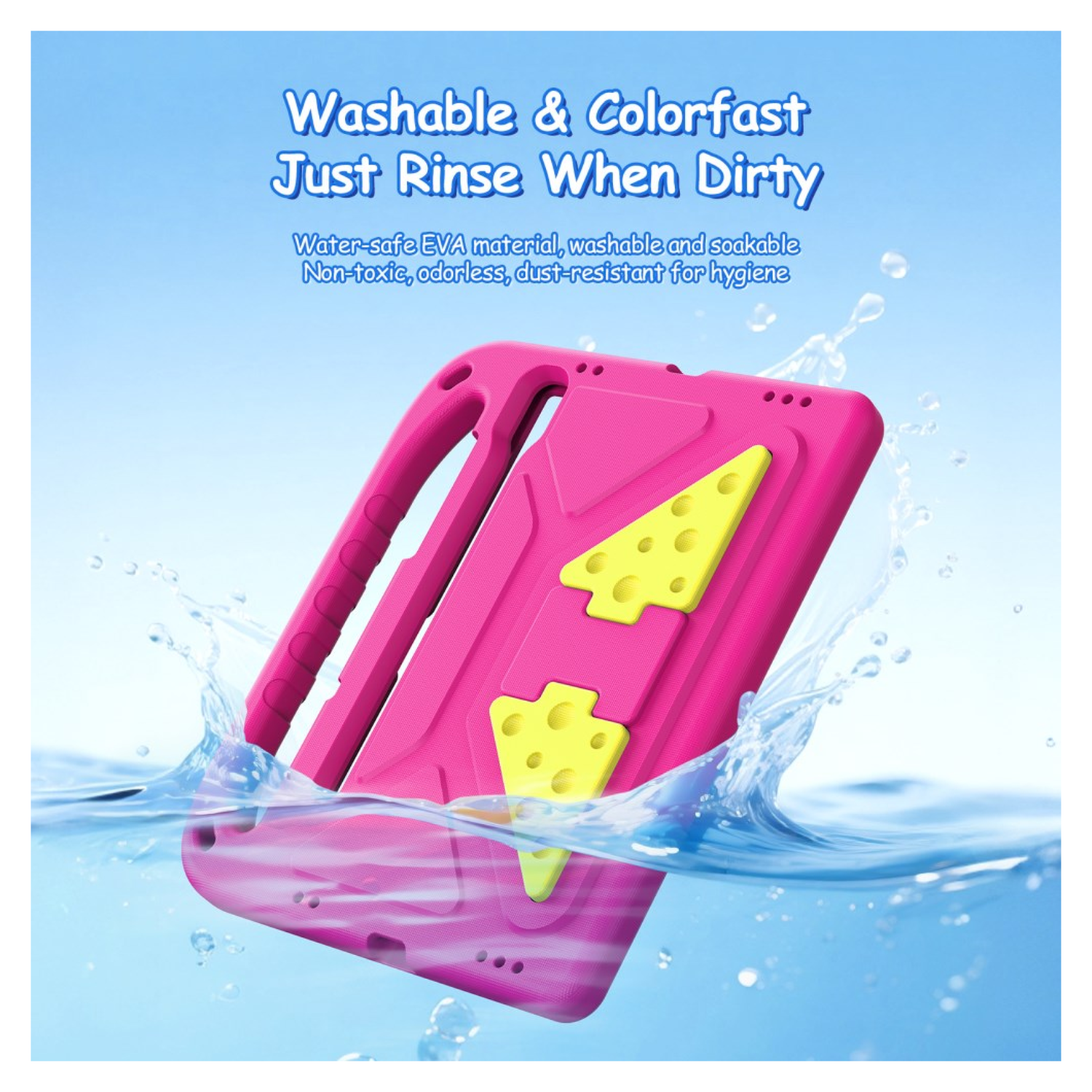 Dux Ducis PUFF Samsung Tab S10 Lite/S10 FE/S9 FE Kinder Tablethoes Handvat Roze afbeelding 9