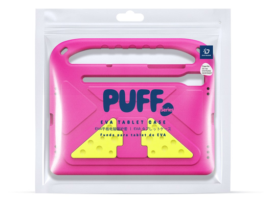 Dux Ducis PUFF Samsung Tab S10 Lite/S10 FE/S9 FE Kinder Tablethoes Handvat Roze afbeelding 2