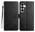 Samsung Galaxy A17 / A26 Hoesje Mandala Book Case met Pasjeshouder Zwart afbeelding 1