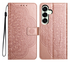 Samsung Galaxy A17 / A26 Hoesje Mandala Book Case met Pasjeshouder Roze Goud