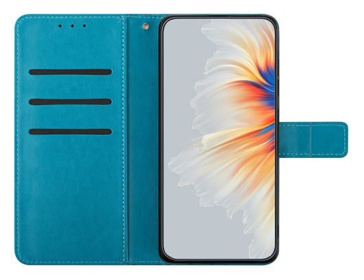 Samsung Galaxy A17 / A26 Hoesje Mandala Book Case met Pasjeshouder Blauw afbeelding 2