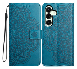 Samsung Galaxy A17 / A26 Hoesje Mandala Book Case met Pasjeshouder Blauw