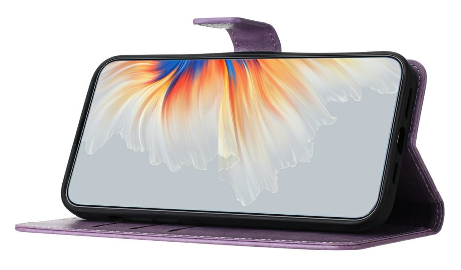 Samsung Galaxy A17 / A26 Hoesje Mandala Book Case met Pasjeshouder Paars afbeelding 3