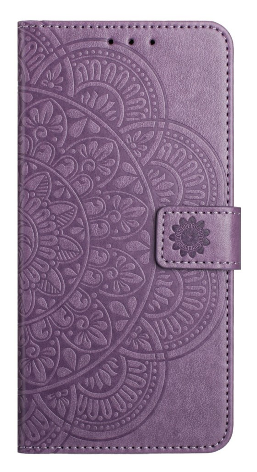 Samsung Galaxy A17 / A26 Hoesje Mandala Book Case met Pasjeshouder Paars afbeelding 6