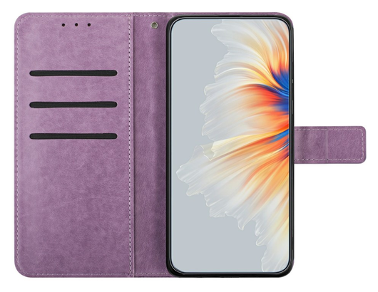 Samsung Galaxy A17 / A26 Hoesje Mandala Book Case met Pasjeshouder Paars afbeelding 2