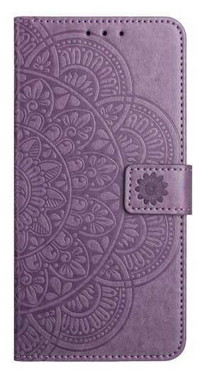 Samsung Galaxy A17 / A26 Hoesje Mandala Book Case met Pasjeshouder Paars afbeelding 6