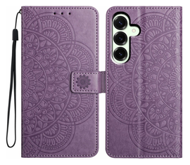 Samsung Galaxy A17 / A26 Hoesje Mandala Book Case met Pasjeshouder Paars