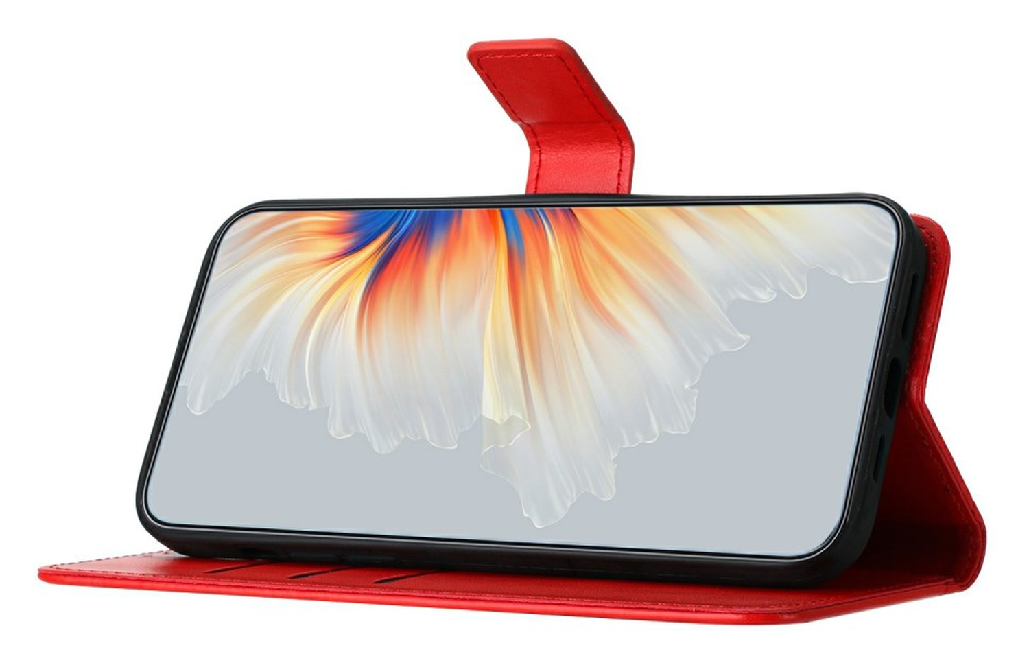 Samsung Galaxy A17 / A26 Hoesje Mandala Book Case met Pasjeshouder Rood afbeelding 3