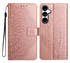 Samsung Galaxy S25 FE Hoesje Mandala Book Case met Pasjeshouder Roze Goud