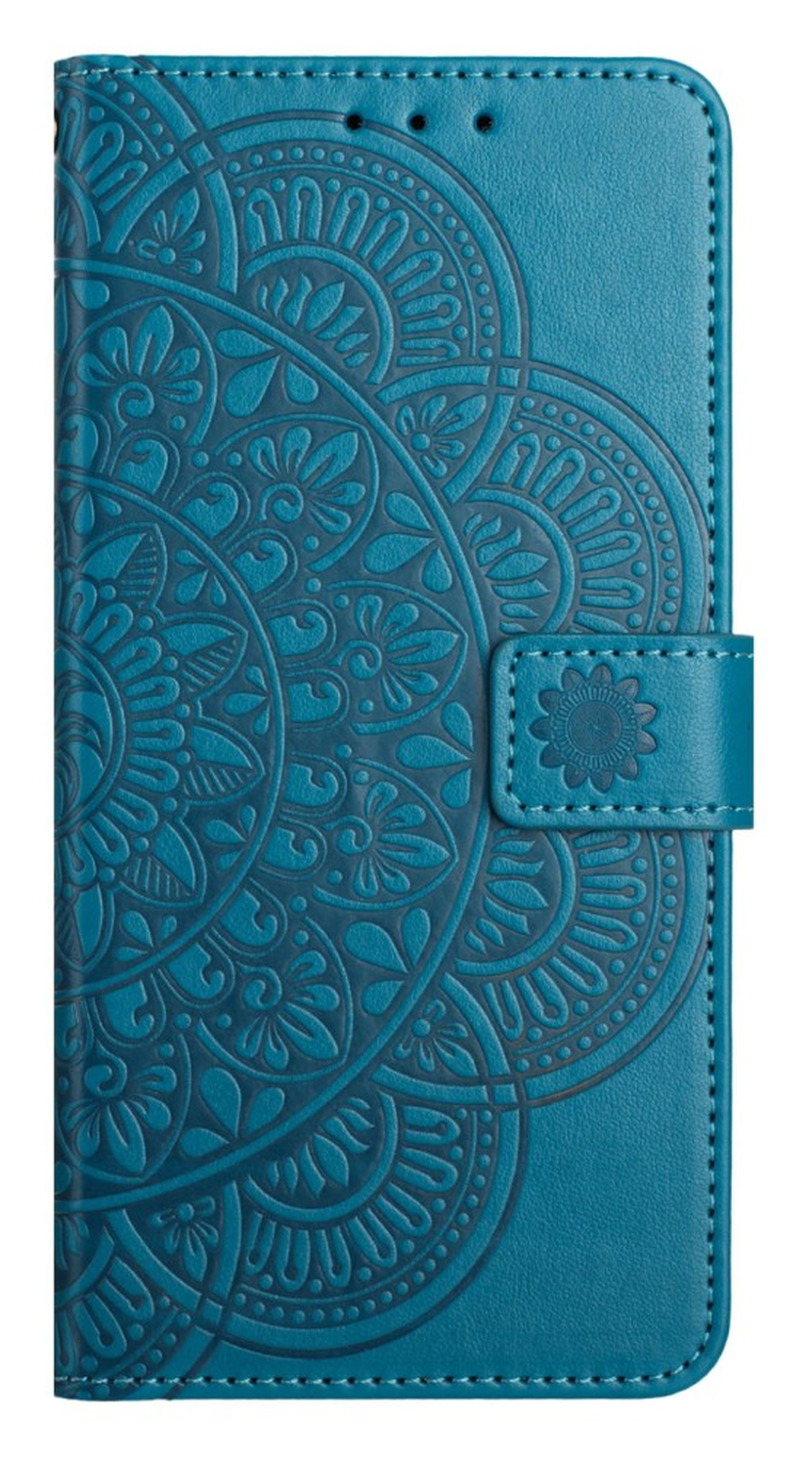 Samsung Galaxy S25 FE Hoesje Mandala Book Case met Pasjeshouder Blauw afbeelding 8