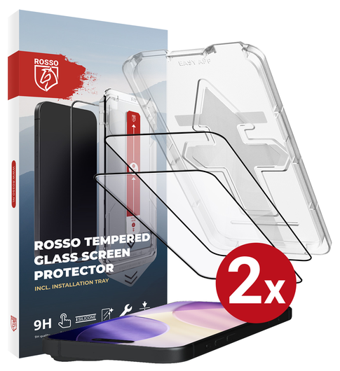 Rosso iPhone 17 Pro Max Tempered Glass met Installatietray (2-Pack) afbeelding 11