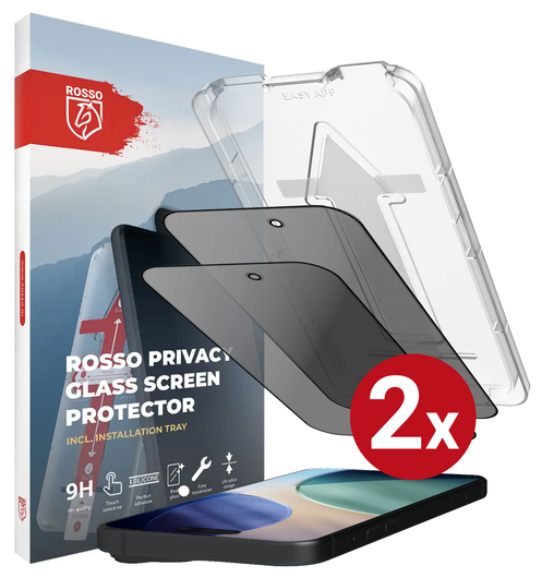 Rosso iPhone Air Privacy Glass met Installatietray Dust Removal (2-Pack) afbeelding 14