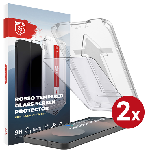 Rosso Samsung Galaxy S25 FE Tempered Glass met Installatietray (2-Pack) afbeelding 1