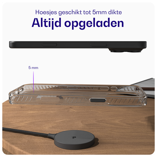 Buddi Power Qi2 Draadloze Magnetische MagSafe Oplader 15W met 1.5M Kabel Grijs afbeelding 7