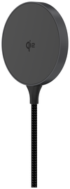 Buddi Power Qi2 Draadloze Magnetische MagSafe Oplader 15W met 1.5M Kabel Zwart afbeelding