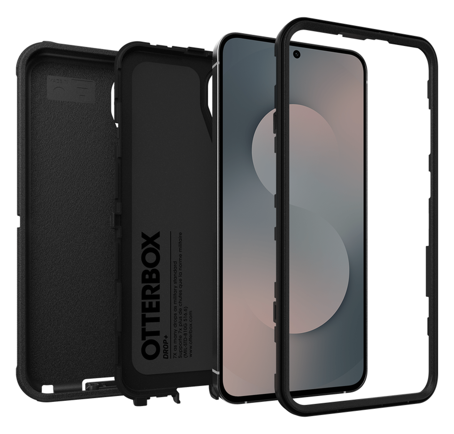 OtterBox Defender Pro Samsung Galaxy S25 FE Hoesje Back Cover Zwart afbeelding 3