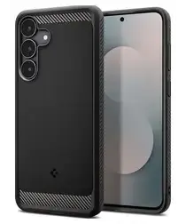Spigen Rugged Armor Samsung Galaxy S25 FE Hoesje Back Cover Matte Zwart afbeelding