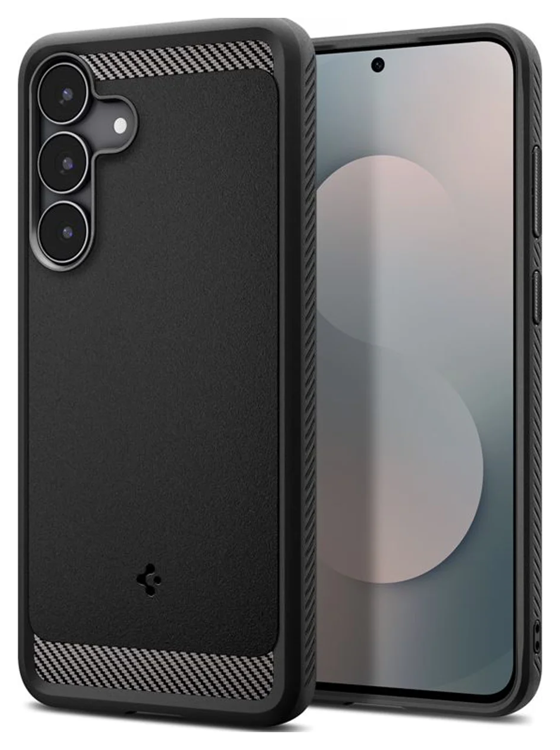 Spigen Rugged Armor Samsung Galaxy S25 FE Hoesje Back Cover Matte Zwart afbeelding 1