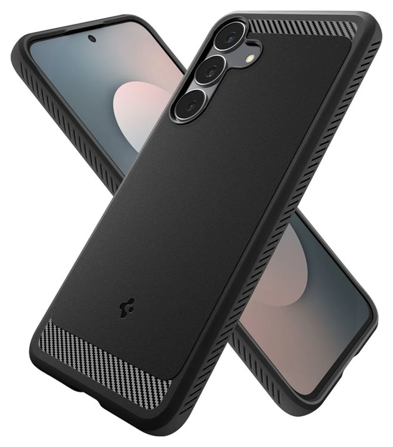 Spigen Rugged Armor Samsung Galaxy S25 FE Hoesje Back Cover Matte Zwart afbeelding 2