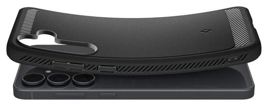 Spigen Rugged Armor Samsung Galaxy S25 FE Hoesje Back Cover Matte Zwart afbeelding 5